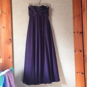 David’s Bridal Purple Bridesmaid/Prom Dress